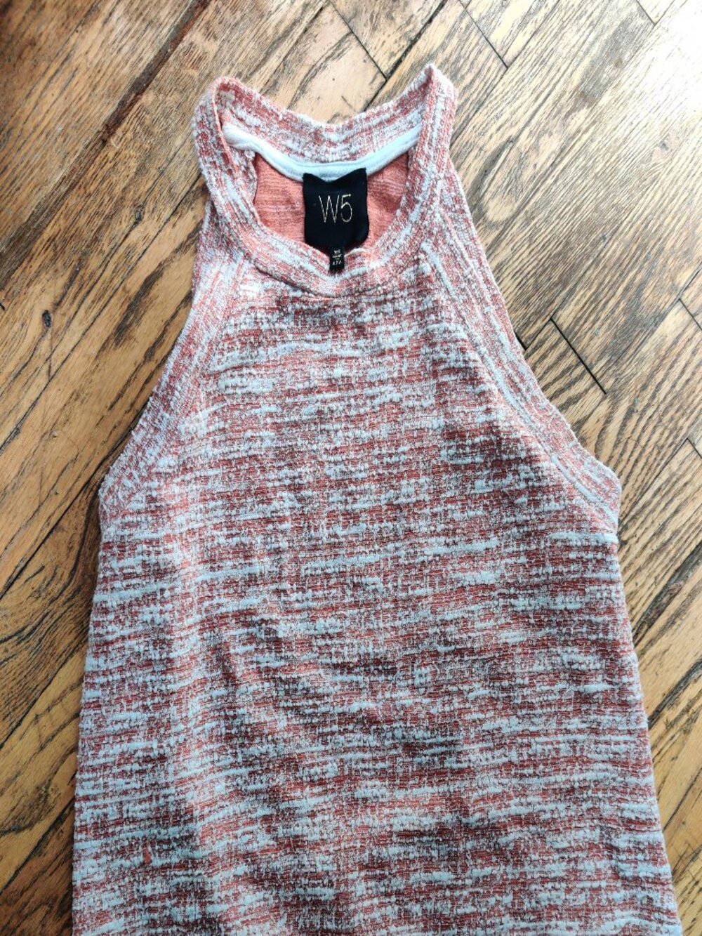 Coral textured tank top
